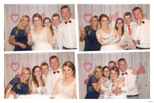 Agnieszka i Mateusz z fotobudką